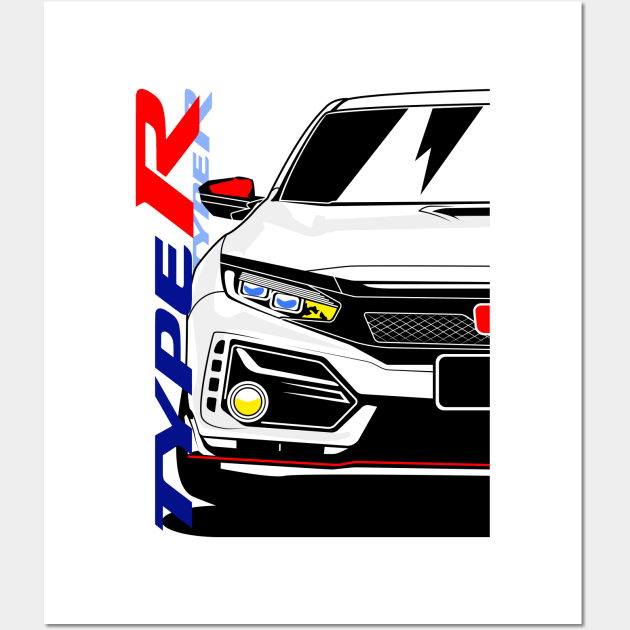 Honda Civic Type R 2020 Wall Art by gaplexio